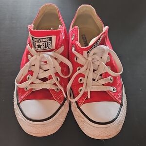 All Star Converse Chuck Taylor Red Low Top Size 7.5